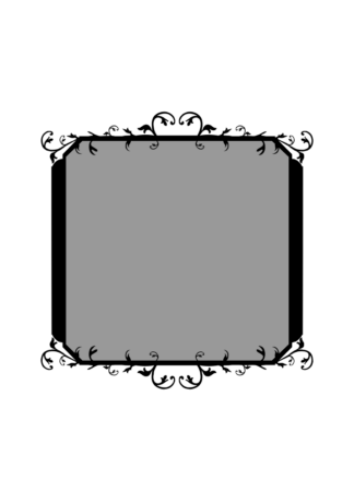 Decorative Frame Crest Free SVG File
