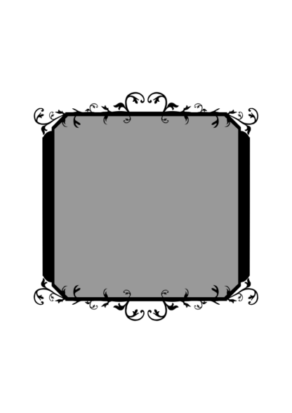 Decorative Frame Crest Free SVG File