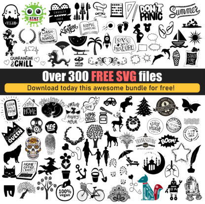 Free SVG Bundle - Over 300 Freebies - Commercial Use