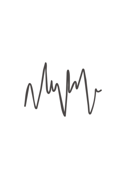 Heartbeat Hand-drawn Wave Free SVG File