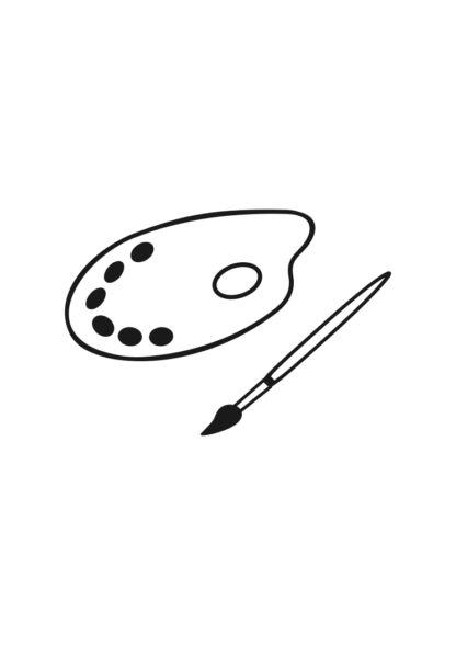 Painters Palette Free SVG file