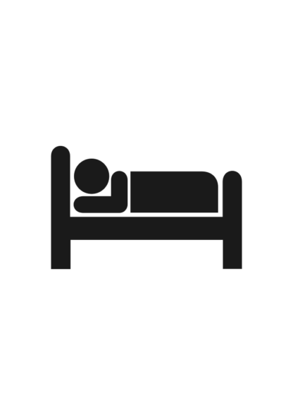 Sleeping In Bed Icon Free SVG File