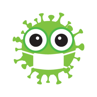 Virus Covid Free SVG File