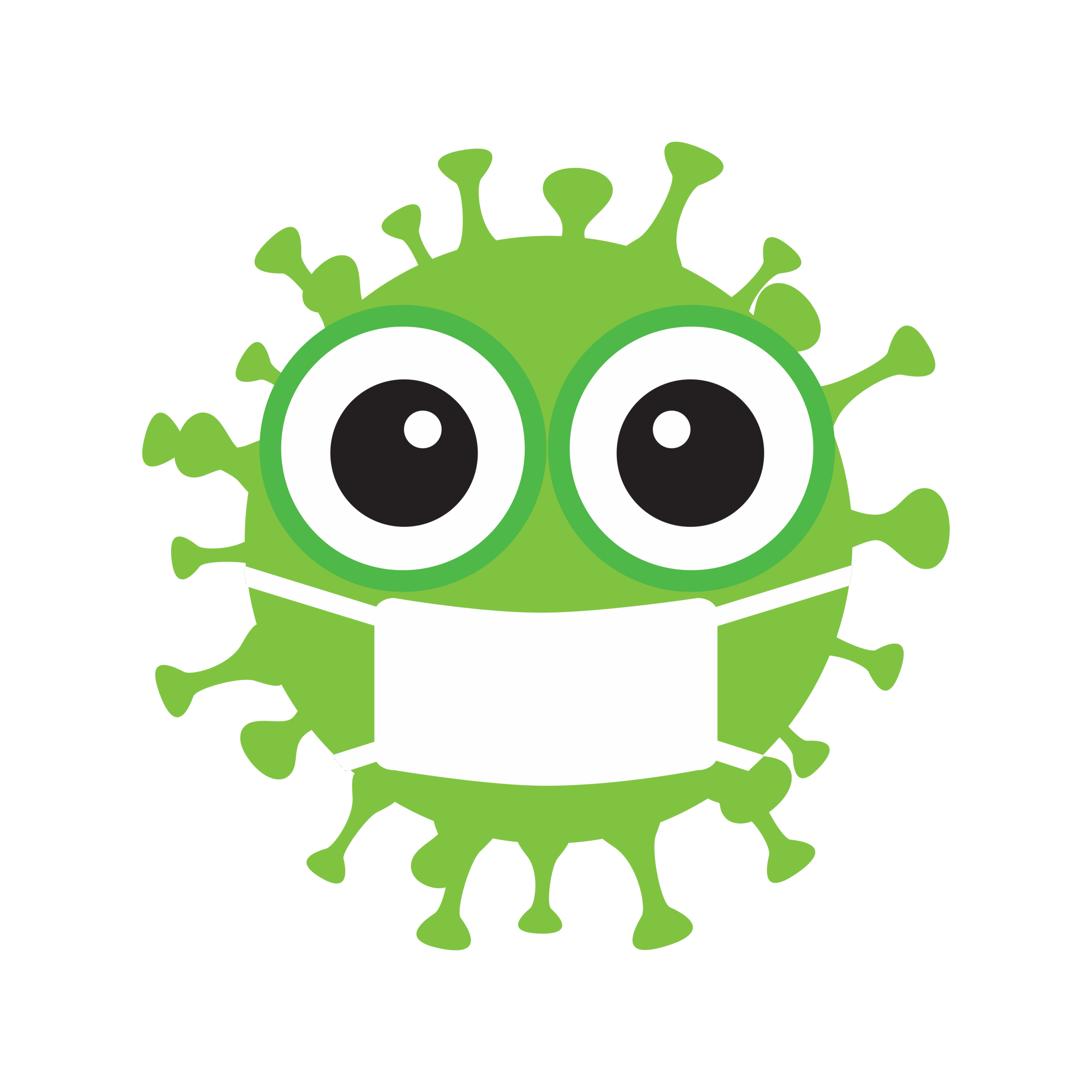 Virus Covid Free SVG File