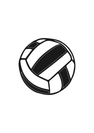 Volleyball Ball Free SVG File