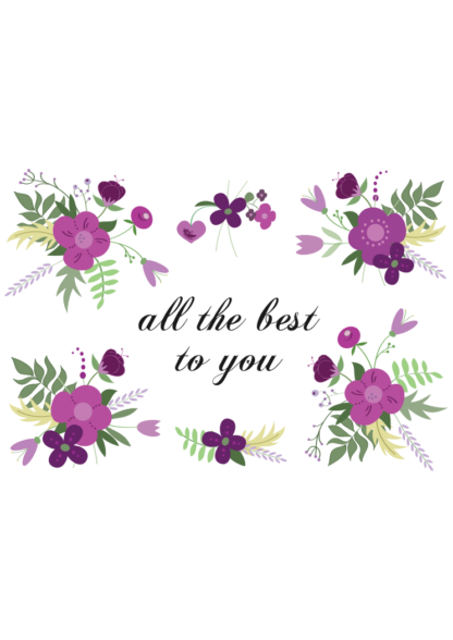 All The Best To You Birthday Sign Free SVG File