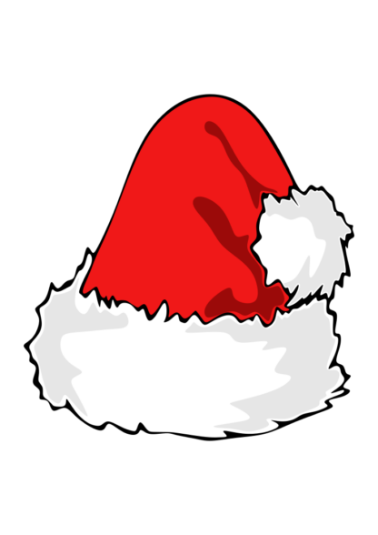 Christmas Santa Hat - free svg file for members