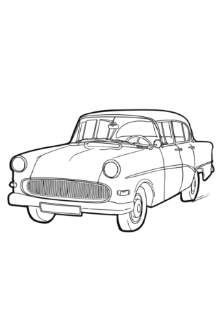 Classic Car Free SVG File