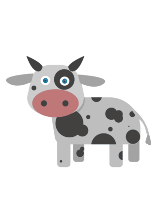 Cow Clipart,Farm Animal Free SVG File