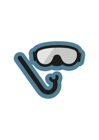 Diving Mask And Snorkel Free SVG File