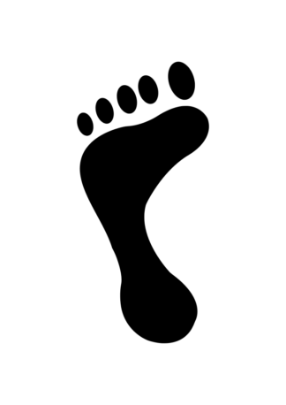Feet Footprint Free SVG File