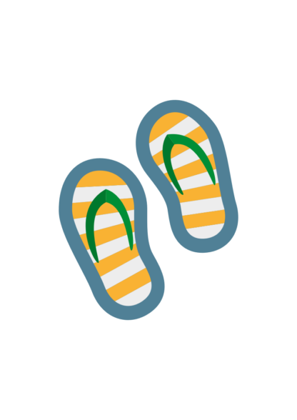 Flip Flops Clipart Free SVG File