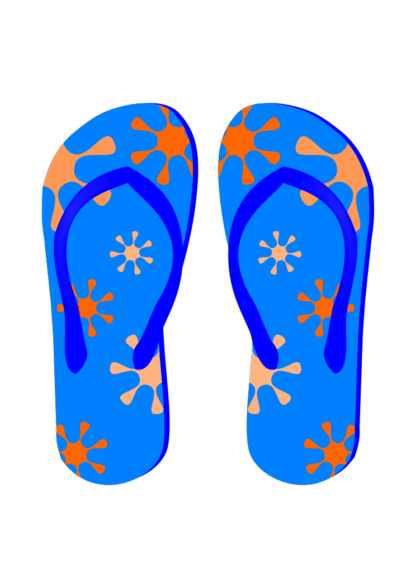 Flip Flops Thongs Free SVG File