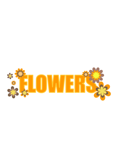 Floral Flowers Sign Free SVG File