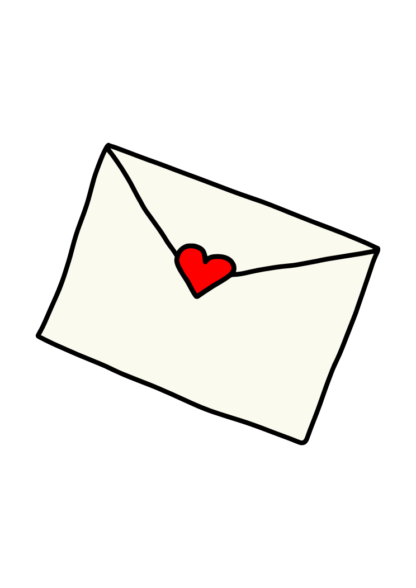 Love Evelope With Heart Free SVG File
