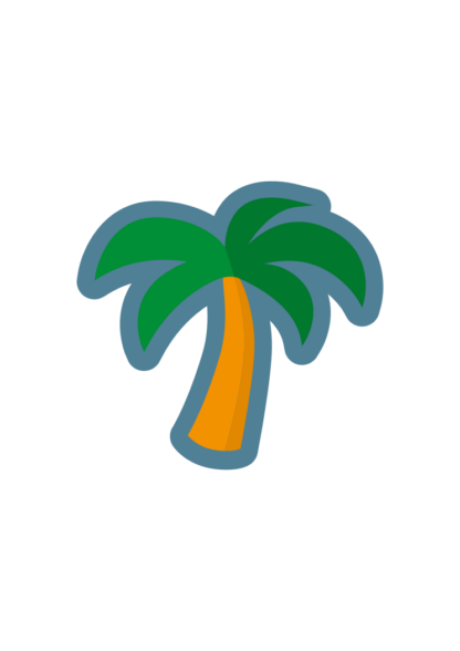 Palm Tree Summer Clipart Free SVG File