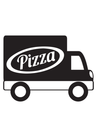 Pizza Car Van Free SVG File