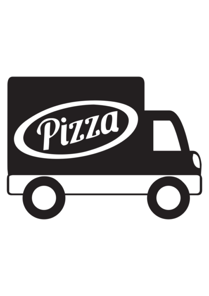 Pizza Car Van Free SVG File