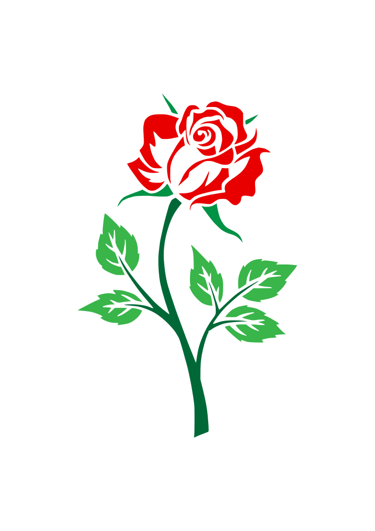 Rose Flower - free svg file for members - SVG Heart