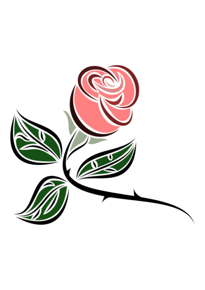 Rose Flower Free SVG File