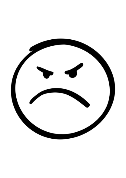 Sad Angry Emoji Free SVG File