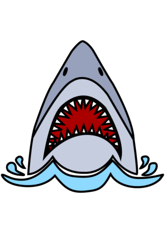 Shark Head With Open Mouth Free SVG File