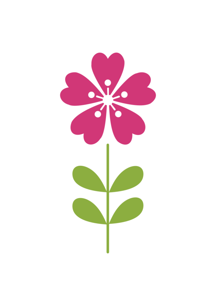 Simple Flower - free svg file for members - SVG Heart