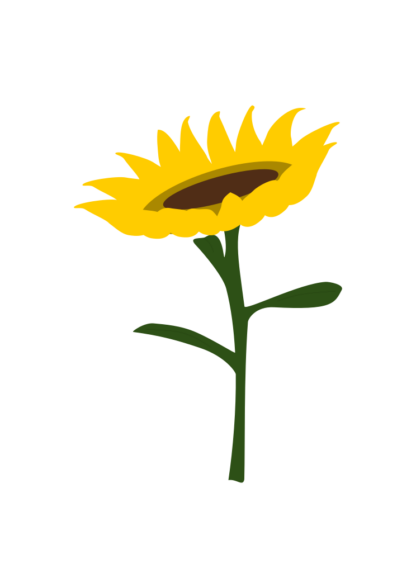 Sunflower Clipart Free SVG File