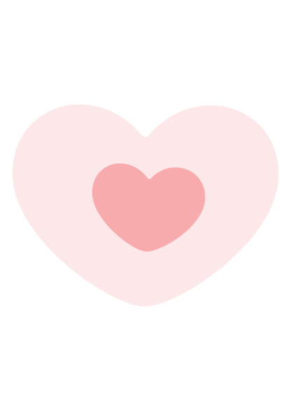 Valentine's Day Double Heart Free SVG File