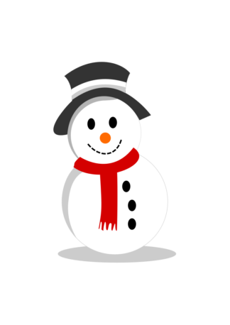 Snowman Clipart Winter Free SVG File