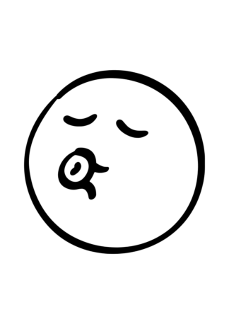 Whistle Emoji Smiley Free SVG File
