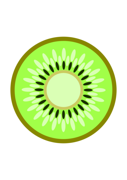 Kiwi Fruit Clipart Free SVG File