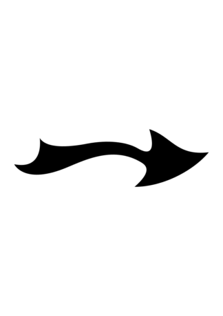 Right Curly Arrow Free SVG File