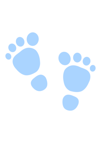 Baby Feet Footprints Free SVG File