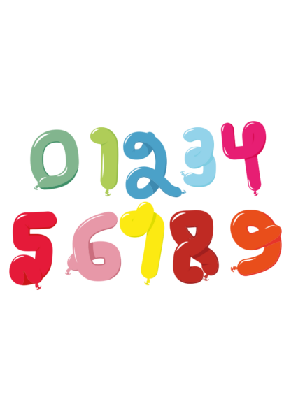 Balloon Numbers Bundle, Birthday Party - free svg file for members