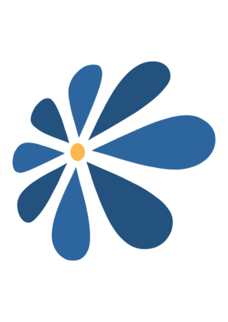 Blue Wildflower Bloom Free SVG File