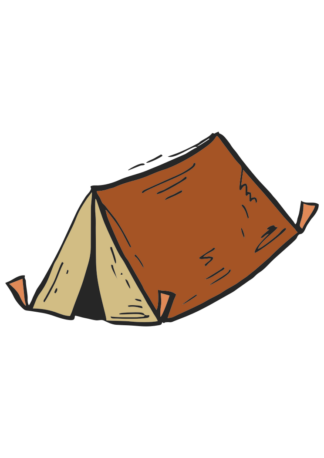 Camping Tent Clipart Free SVG File