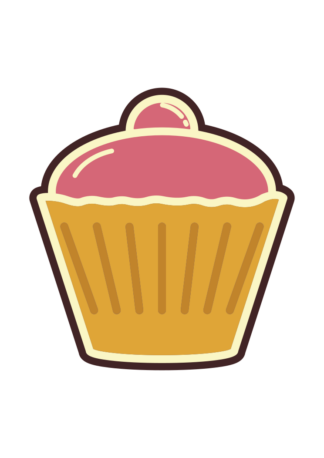 Cupcake Clipart Free SVG File
