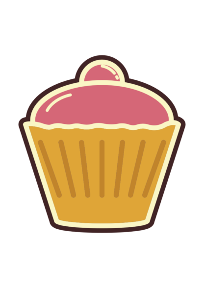 Cupcake Clipart Free SVG File