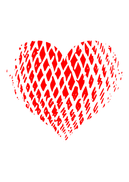 Distressed Fancy Heart Free SVG File