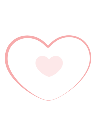 Double Heart Outline Shape Free SVG File