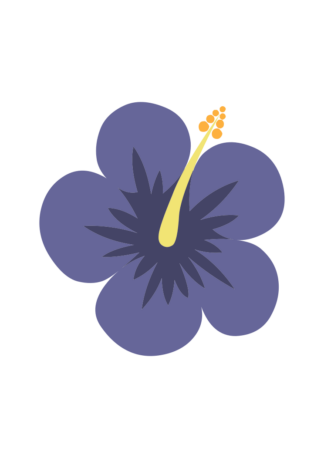 Hibiscus Flower Bloom Clipart Free SVG File