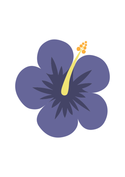 Hibiscus Flower Bloom Clipart Free SVG File