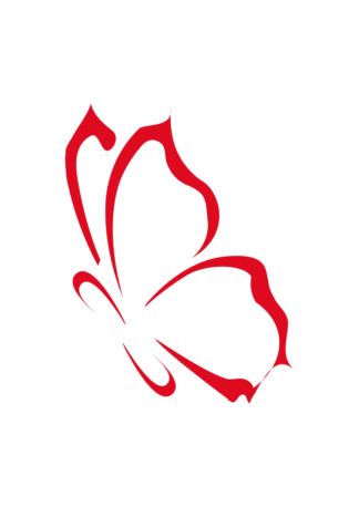 Flying Butterfly Outline Free SVG File