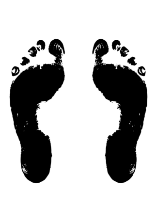 Footprint Feet Free SVG File