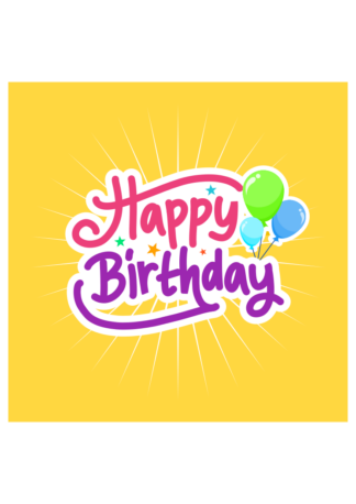 Happy Birthday Clipart Free SVG Cutting File