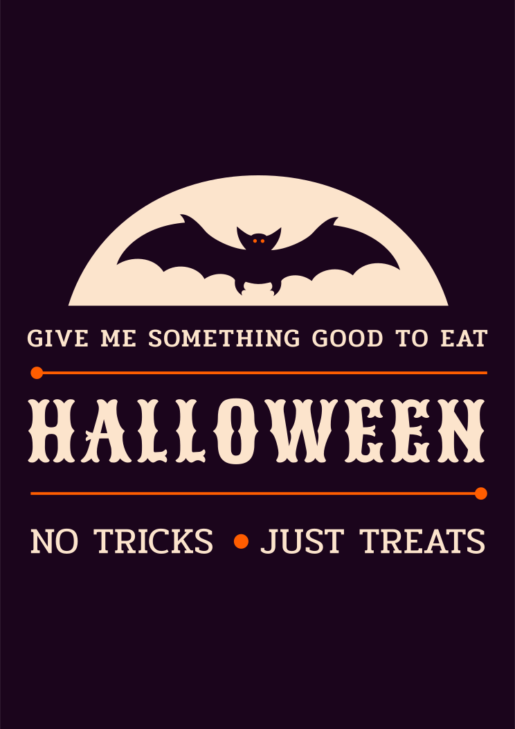 Give Me Something Good To Eat No Tricks Just Treats Halloween Free Svg