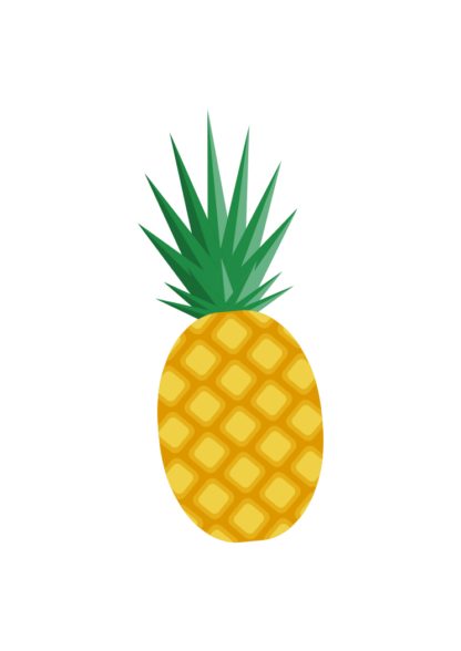 Pineapple Fruit Clipart Free SVG File