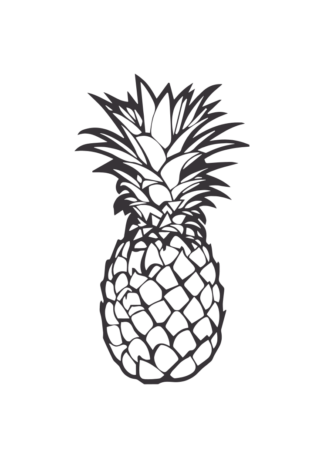 Pineapple - free svg file for members