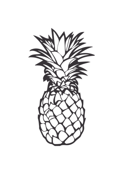 Pineapple - free svg file for members